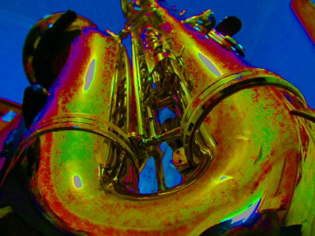 Brassy Blue Sax